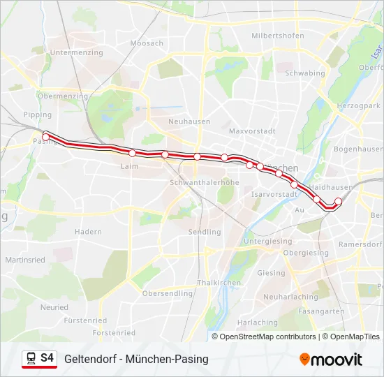 S4 Train Line Map