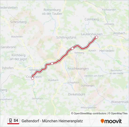  S4: карта маршрута