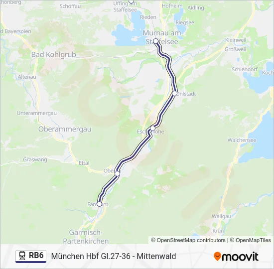  RB6: карта маршрута