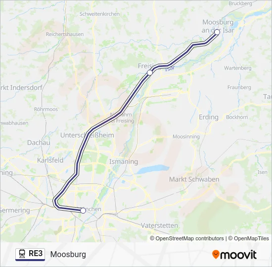  RE3: карта маршрута