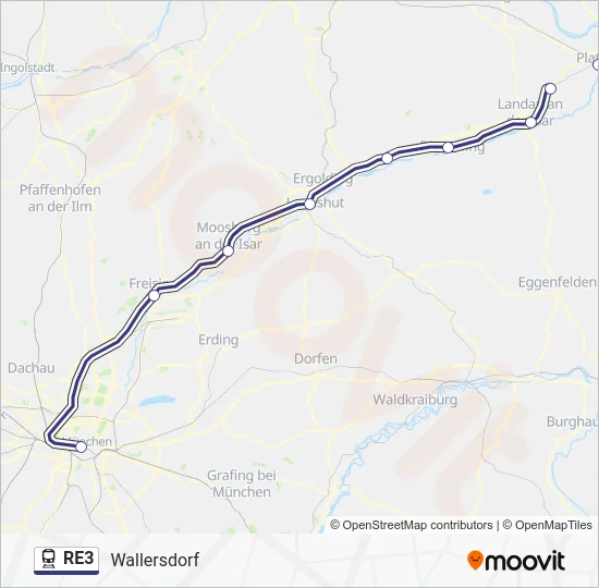  RE3: карта маршрута