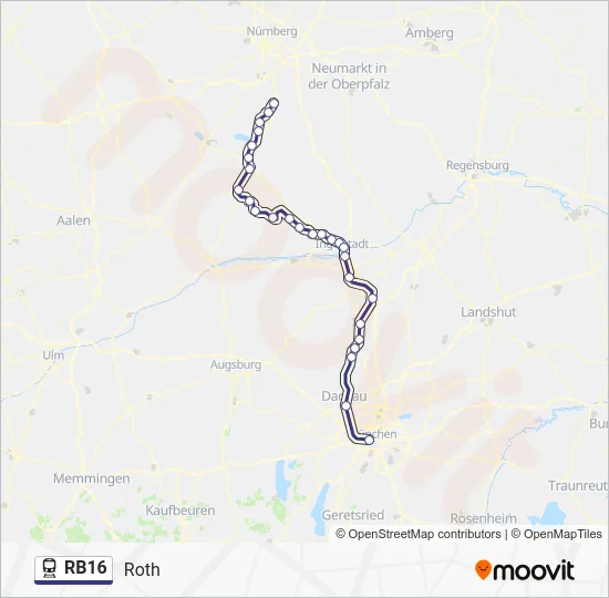  RB16: карта маршрута
