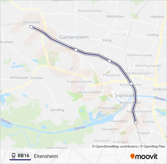  RB16: карта маршрута