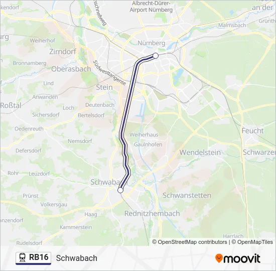  RB16: карта маршрута