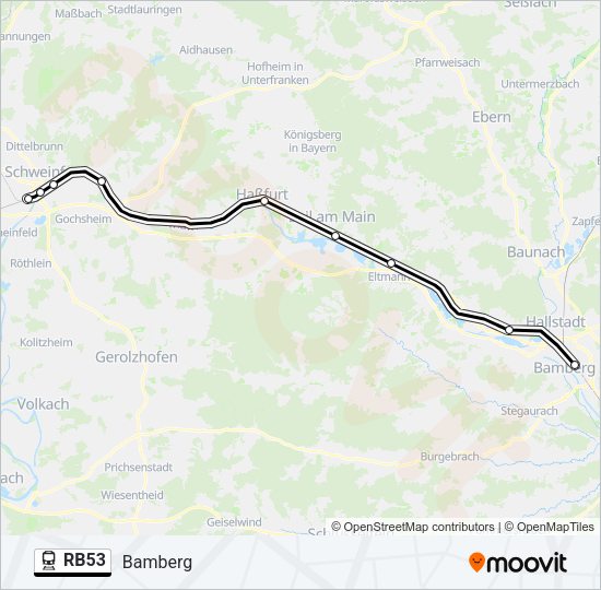 Rb53 Route: Schedules, Stops & Maps - Bamberg (updated)