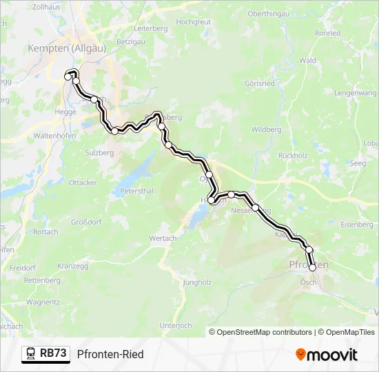  RB73: карта маршрута
