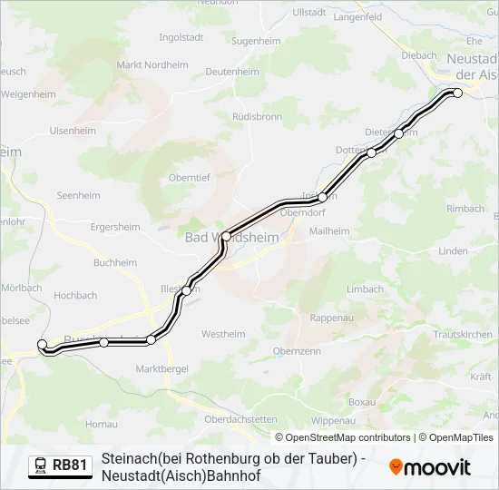 RB81 Train Line Map