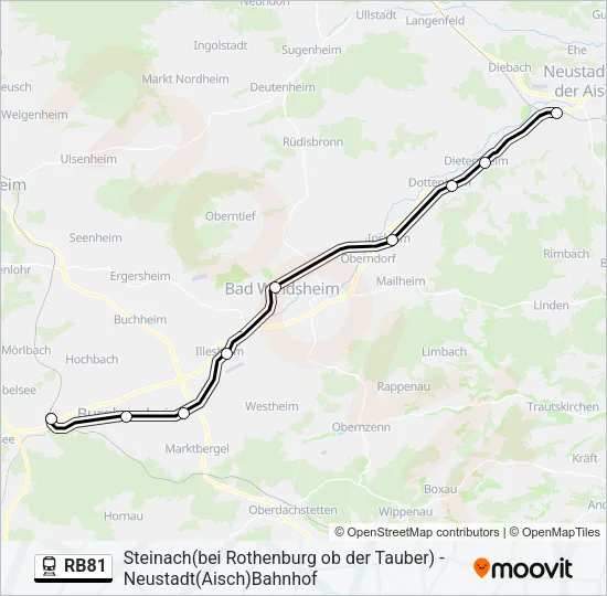 RB81  Line Map
