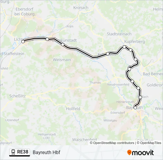 RE38  Line Map