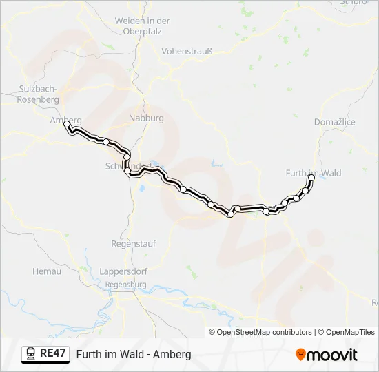  RE47: карта маршрута