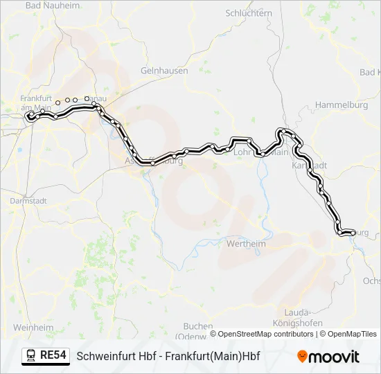 RE54  Line Map