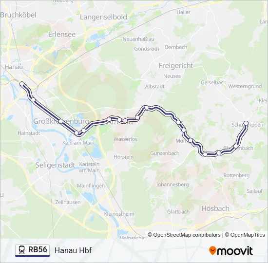 RB56 Train Line Map