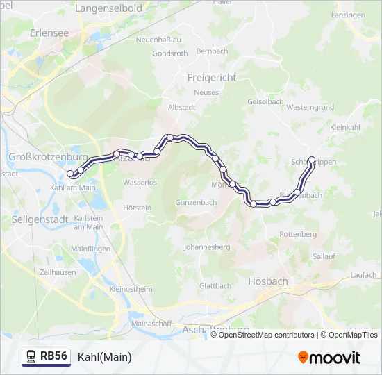 RB56 Train Line Map