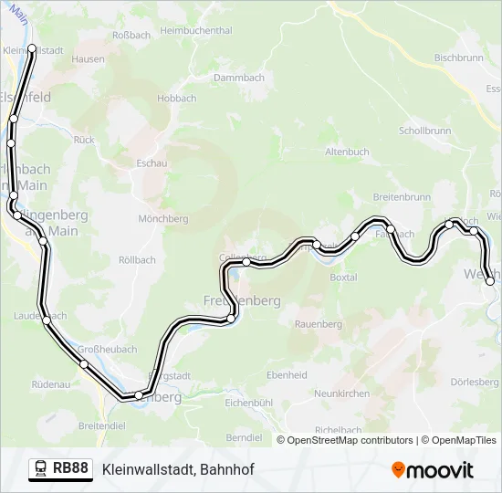 RB88 Train Line Map