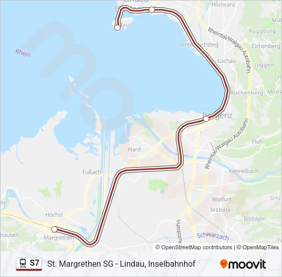 S7 Train Line Map