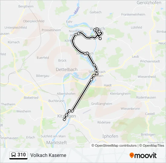310 Bus Line Map