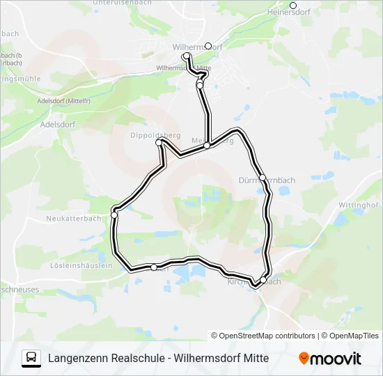 122 RUFBUS Bus Line Map
