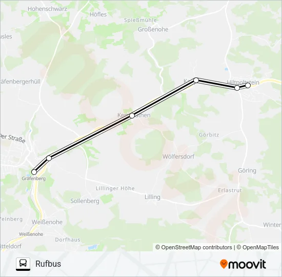 219 RUFBUS Bus Line Map
