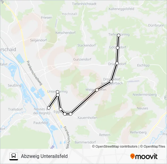 Автобус 220 RUFBUS: карта маршрута