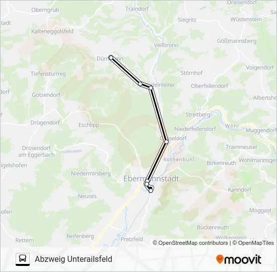 Автобус 221 RUFBUS: карта маршрута