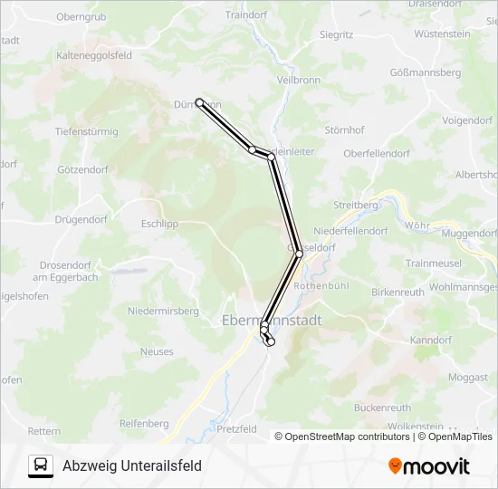 Автобус 221 RUFBUS: карта маршрута