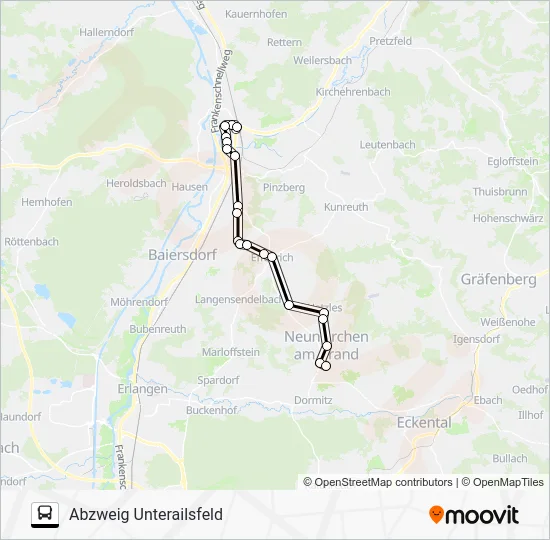 Автобус 224 RUFBUS: карта маршрута