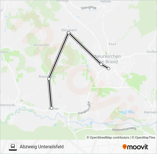 Автобус 225 RUFBUS: карта маршрута
