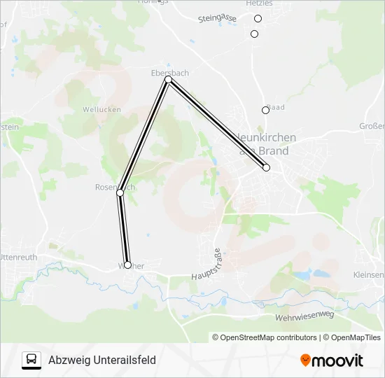 Автобус 225 RUFBUS: карта маршрута