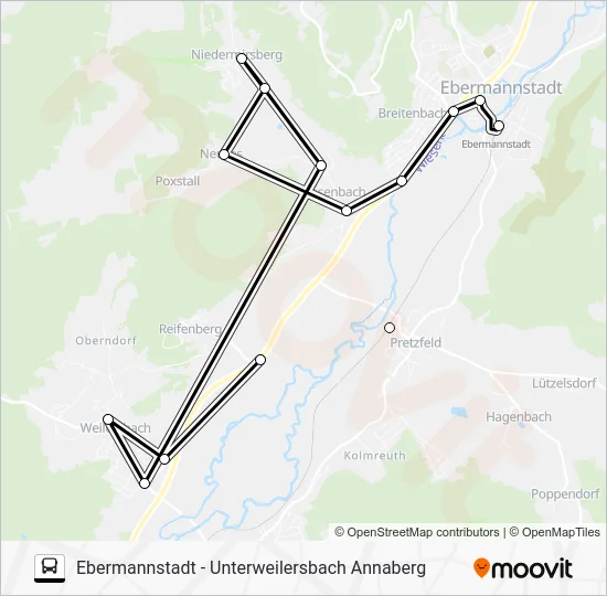 Автобус 236 RUFBUS: карта маршрута