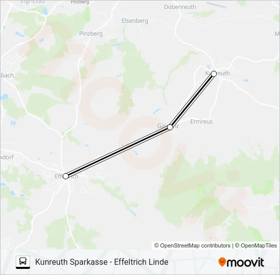 256 RUFBUS Bus Line Map