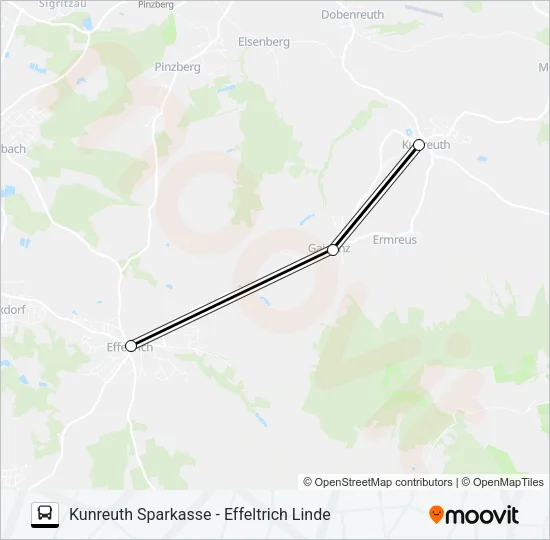 256 RUFBUS Bus Line Map