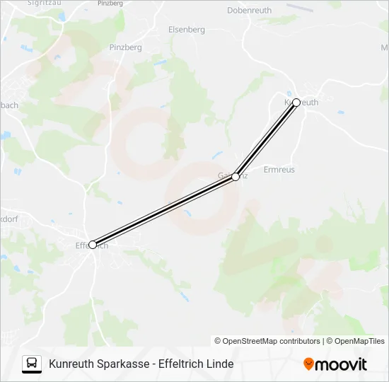 Автобус 256 RUFBUS: карта маршрута