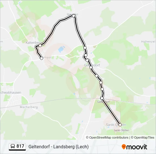 817 Bus Line Map
