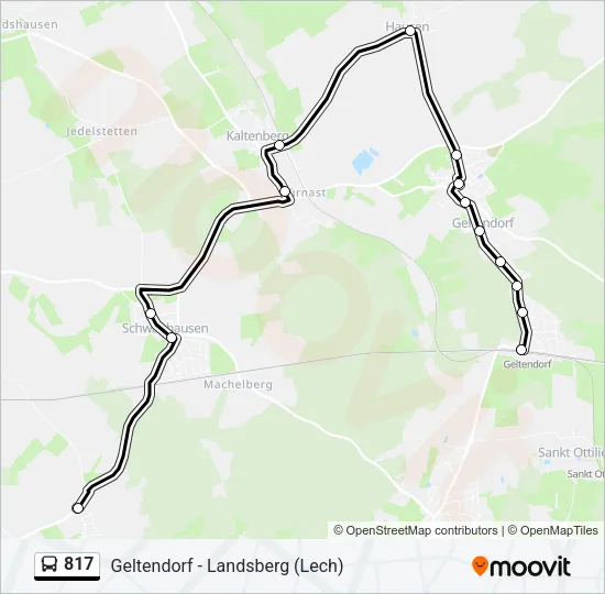 817 Bus Line Map