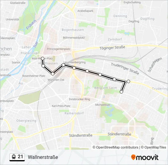 21 Light Rail Line Map