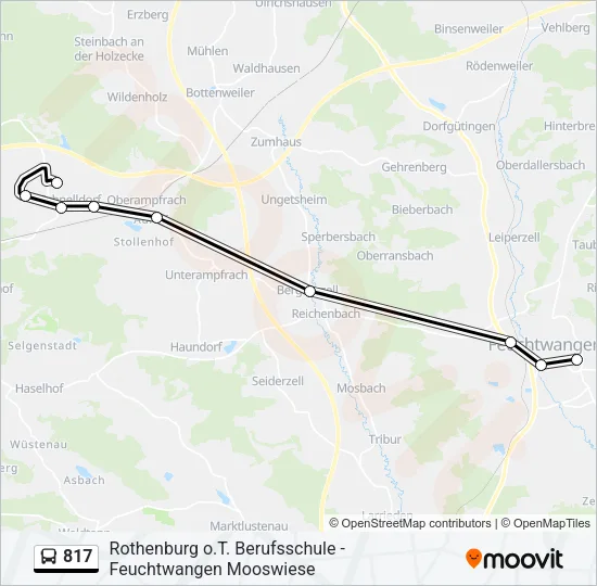817 Bus Line Map
