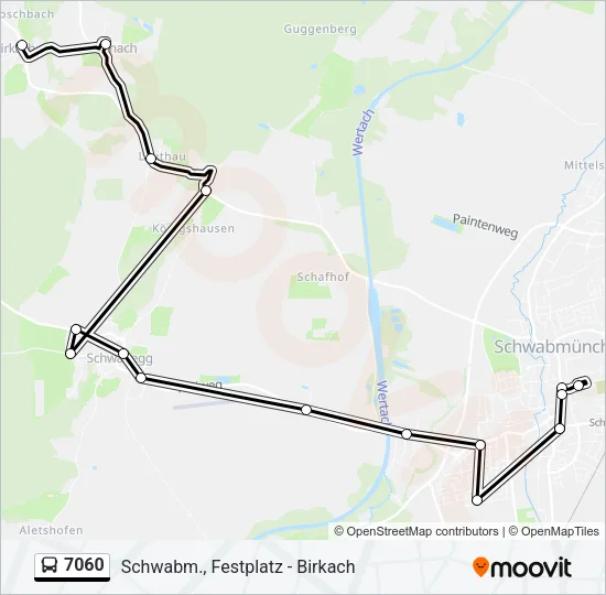 7060 Bus Line Map