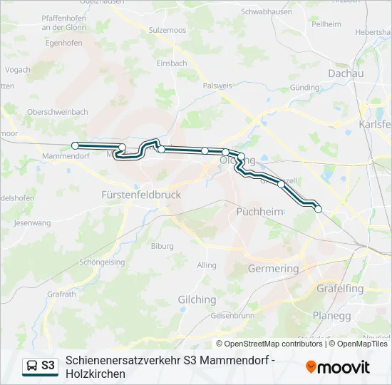 S3 Bus Line Map