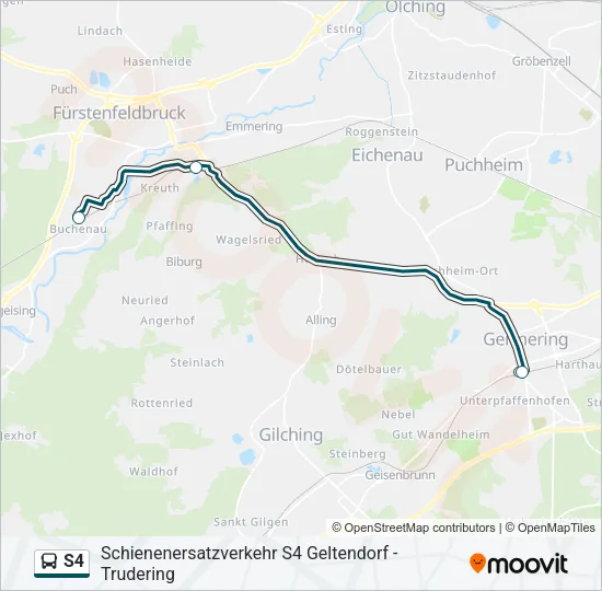 S4 Bus Line Map
