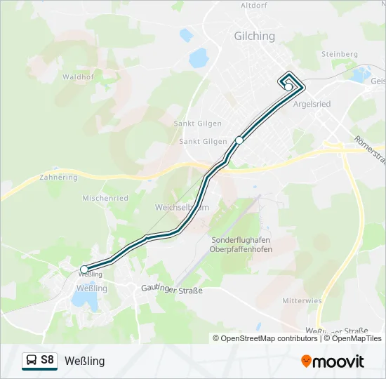 S8 Bus Line Map