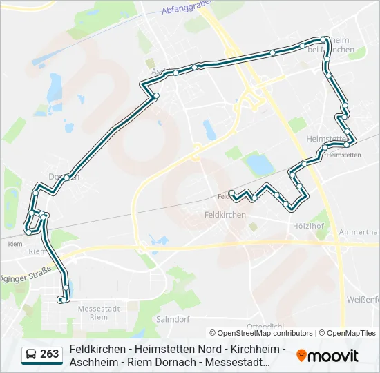 263 Bus Line Map