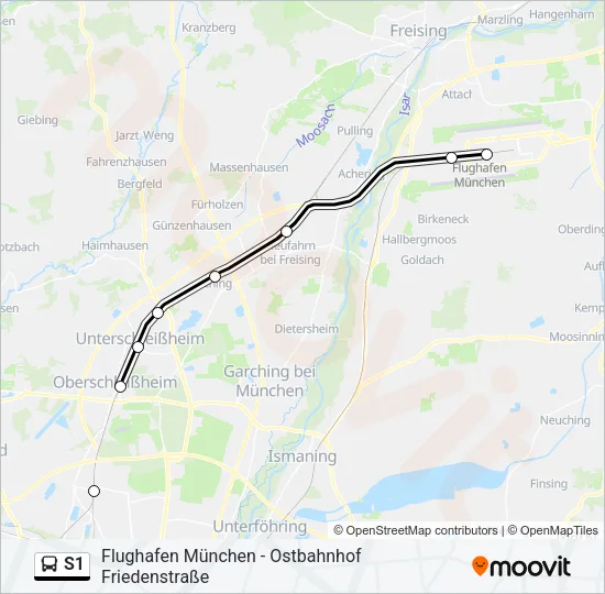 S1 Bus Line Map