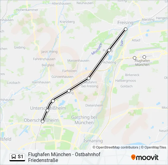 S1 Bus Line Map