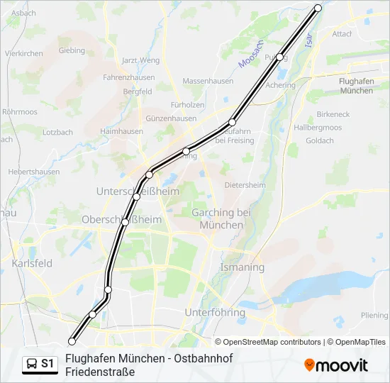 S1 Bus Line Map