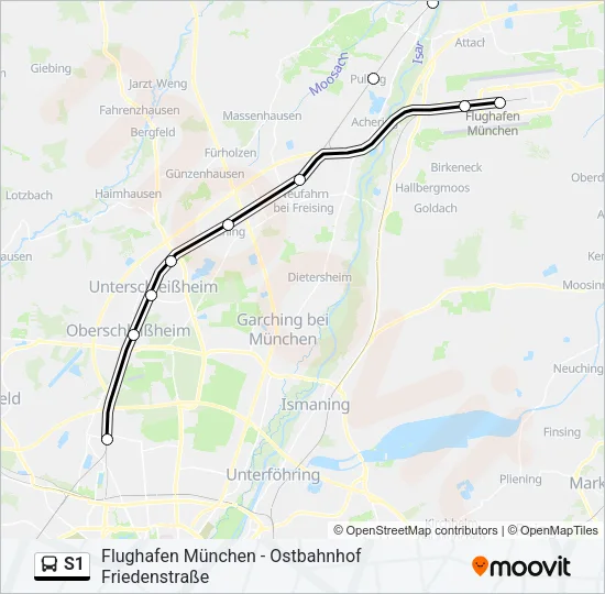 S1 Bus Line Map