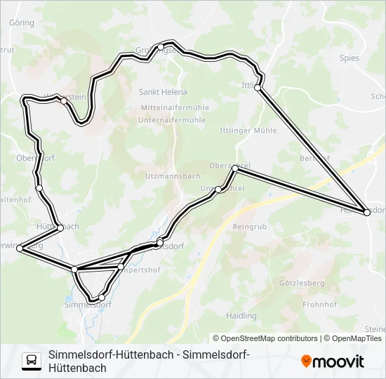 341 RUFBUS Bus Line Map