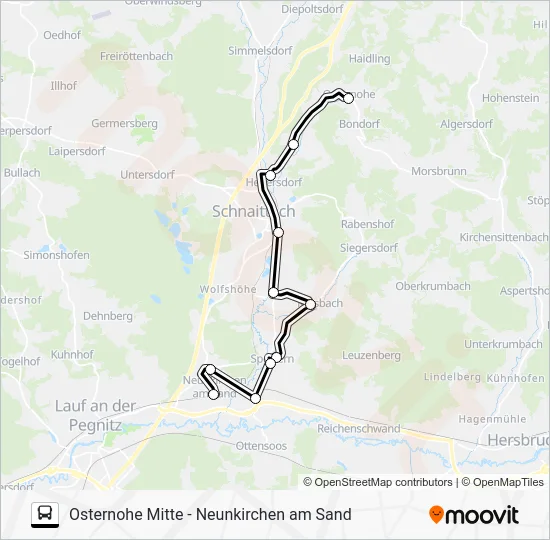 Автобус 342 RUFBUS: карта маршрута