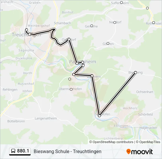 880.1 Bus Line Map