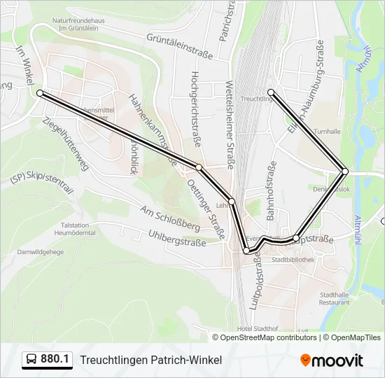 880.1 Bus Line Map