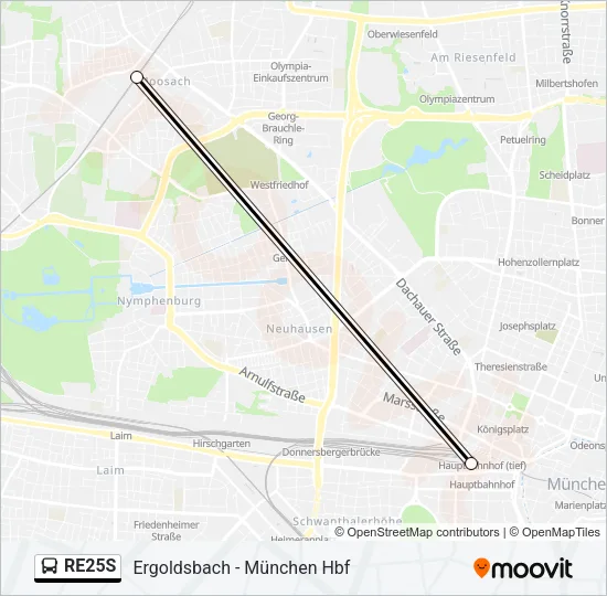 RE25S Bus Line Map